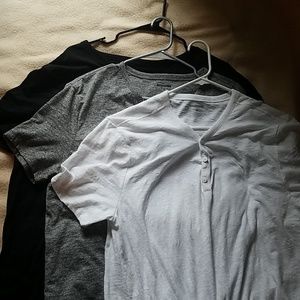 EXPRESS Button Tee (3 Pack, XL)